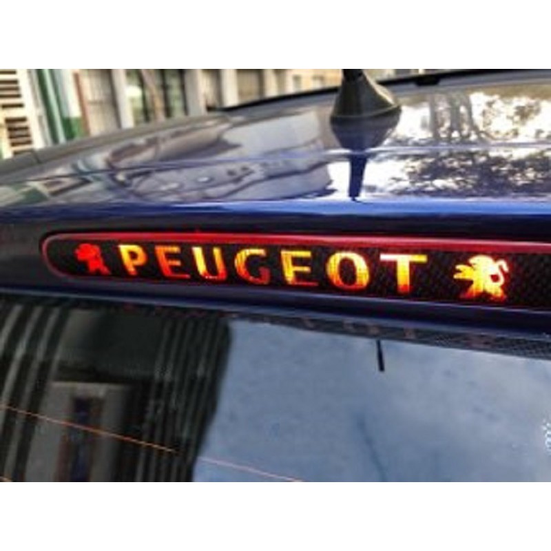 Stiker Brake Lamp Spoiler Peugeot 206 Sticker Cutting Lampu Rem Atas