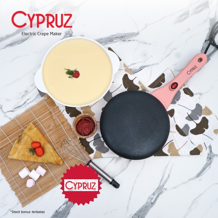 Cypruz AK-0229 Electric Crepe Maker Wajan Pancake Elektrik AK0229