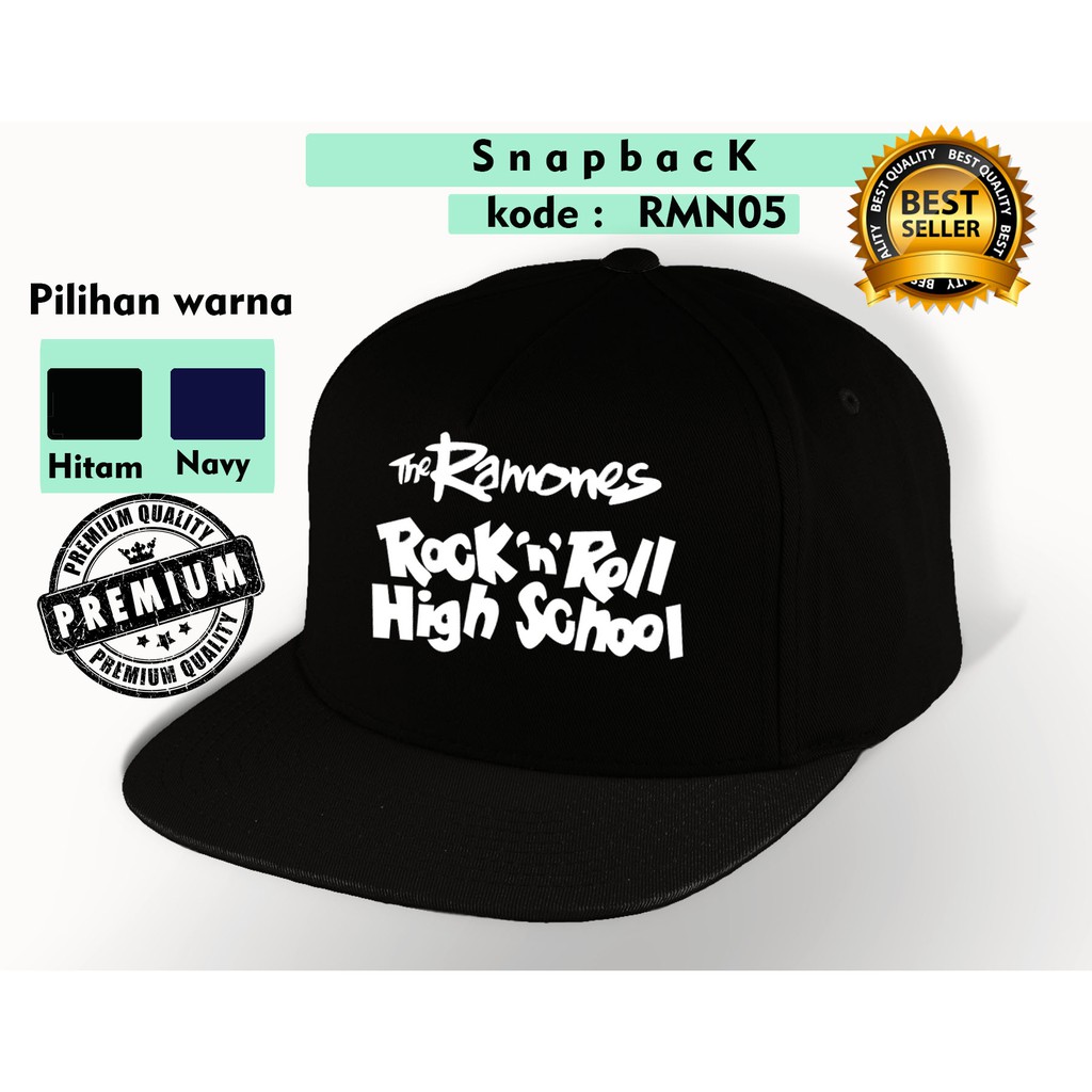 Topi ramones snapback rmn01