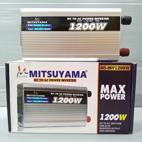 Mitsuyama Inverter 1200W Pengubah Daya DC to AC - Power Inverter Mitsuyama MS-1200W BISA COD