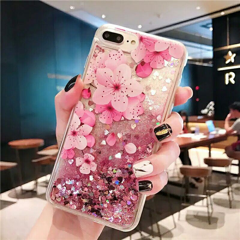 Case Oppo A3s  Glitter gerak