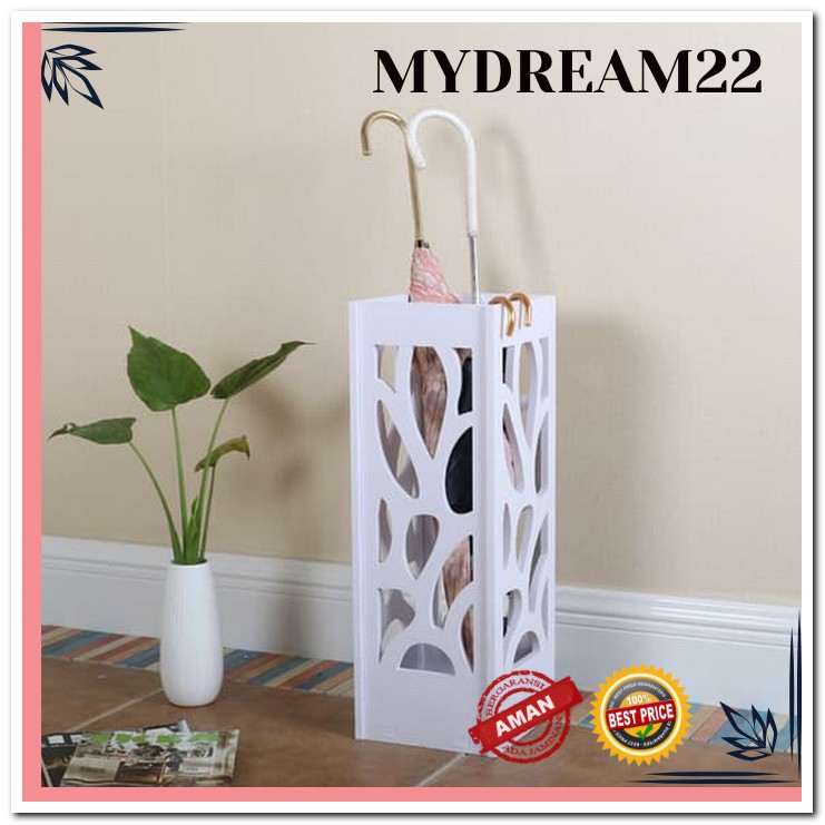 TEMPAT PAYUNG RAK PAYUNG UMBRELLA ORGANISER DIY BAHAN WPC RAK VINTAGE SERBAGUNA MULTIFUNGSI MD527