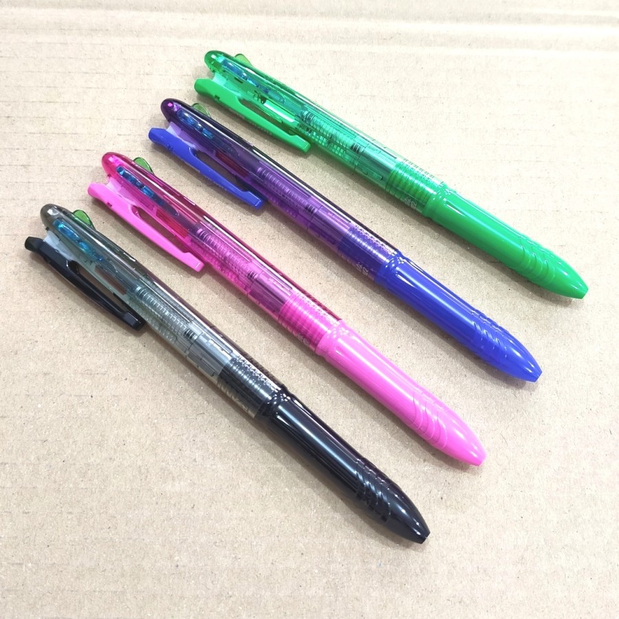 1 Pcs Pulpen Zebra Hana 4C Pulpen 4 Warna Four Colours in One Pen