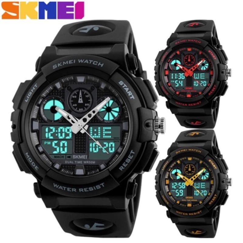 SKMEI 1270 Jam Tangan Pria Fashion Casual Sports Digital LED Quartz Men Women Digital Watch W165