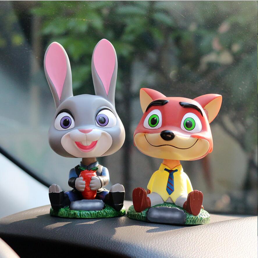 Bobble Head Kepala Goyang Pajangan Dashboard Mobil Zootopia