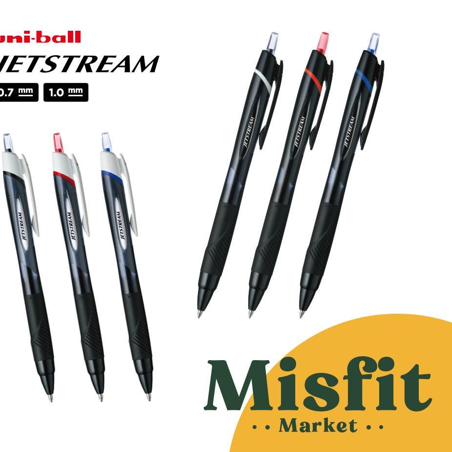 

Best Seller.. Uni Ball JETSTREAM Ballpoint Pen 0.7 1.0 mm Uniball Pulpen