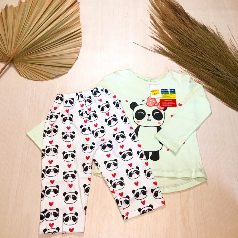 BAJU TIDUR PIYAMA ANAK PANDA