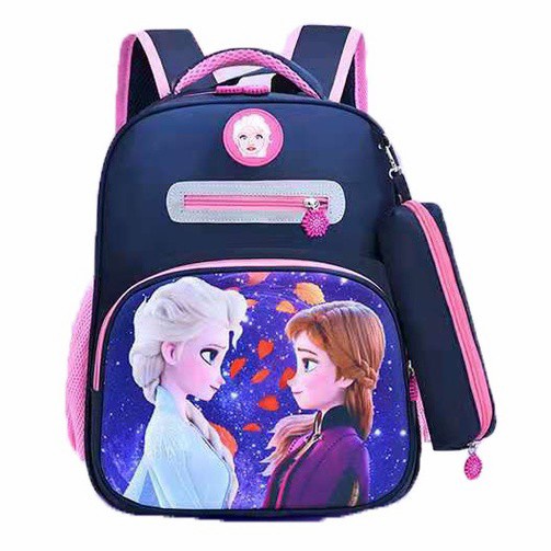 

[GRATIS ONGKIR] TAS FROZEN RANSEL SEKOLAH ANAK TK IMPORT SET TEMPAT PENSIL ELSA ANNA - Frozen TERJAMIN