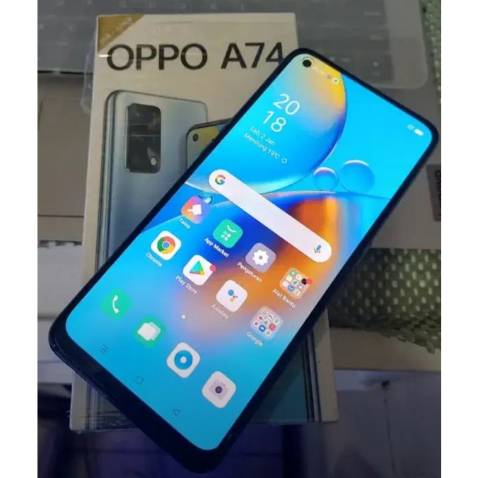 Oppo A74 Ram 6 Rom 128Gb ( SECOND ) hp second seken bekas murah bisa cod banjarmasin-1