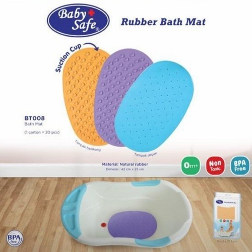 BABY SAFE Rubber Bath Mat BT008 / Karpet Karet Mandi AntiSlip