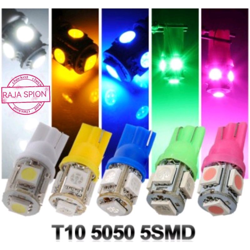 Lampu led jagung/T10 senja kota/sein 5mata/sein 5 titik mobil sepeda motor