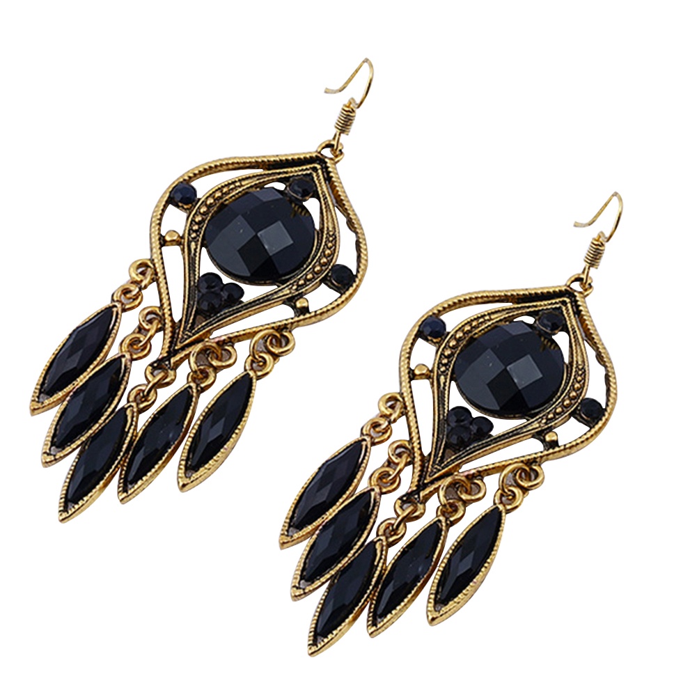 Hu Hu Hu Hu Hu Alat Bantu Pasang Kacamata♡ Anting Kait Gantung Bahan Resin Desain Ukiran Hollowrumbai Gaya Bohemian Untuk Wanita