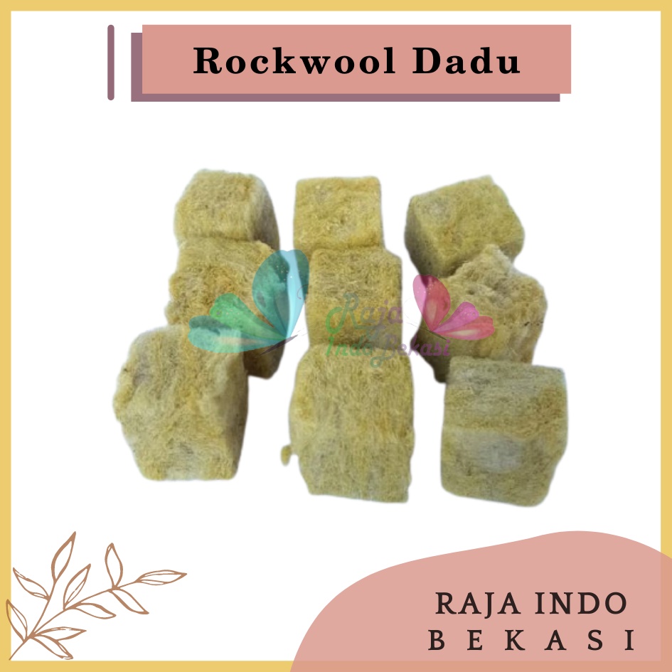 Rockwool Media Tanam Hidroponik Siap Pakai Ori Rockwool Hidroponik Cultilene Peredam