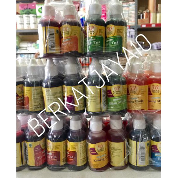 

Toko-Bahan-Kue- Pewarna Makanan Minuman Koepoe Koepoe Kupu Kupu 30 Ml Food Coloring -Terlengkap-