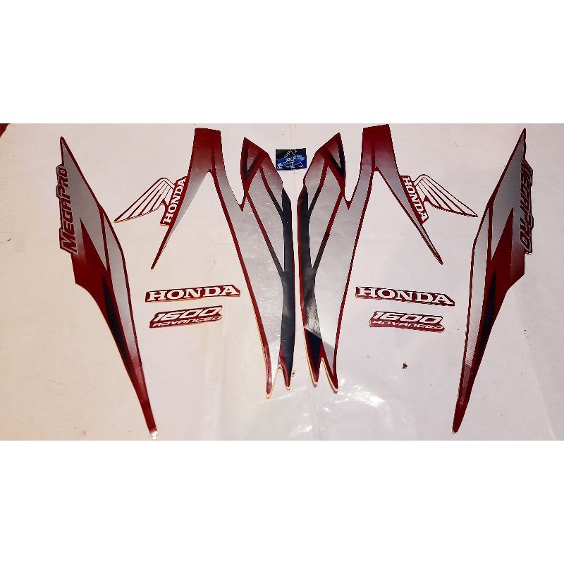 STIKER STRIPING ORI MOTOR HONDA MEGA PRO PRIMUS 2007 MERAH