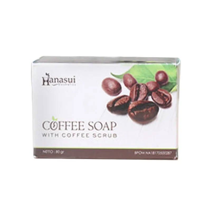 Hanasui Coffee Soap  Sabun Kopi with Coffee Scrub  80gr   Original