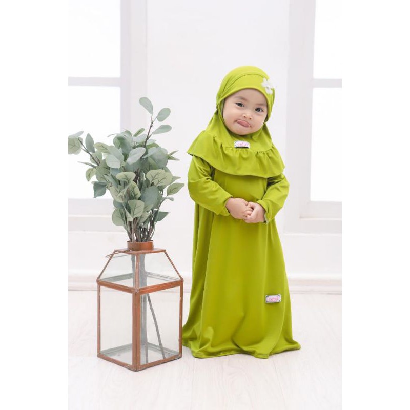 GAMIS anak pakaian bayi newborn gamis kalla pakaian muslim anak(cetta)