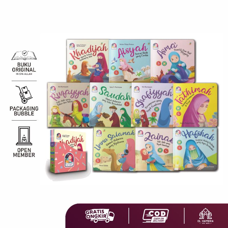 KISAH SAHABAT WANITA SHAHABIYAH KISAH ISLAM SIROH ANAK Seri 10 Shahabiyah Wanita Mulia Ziyad Books