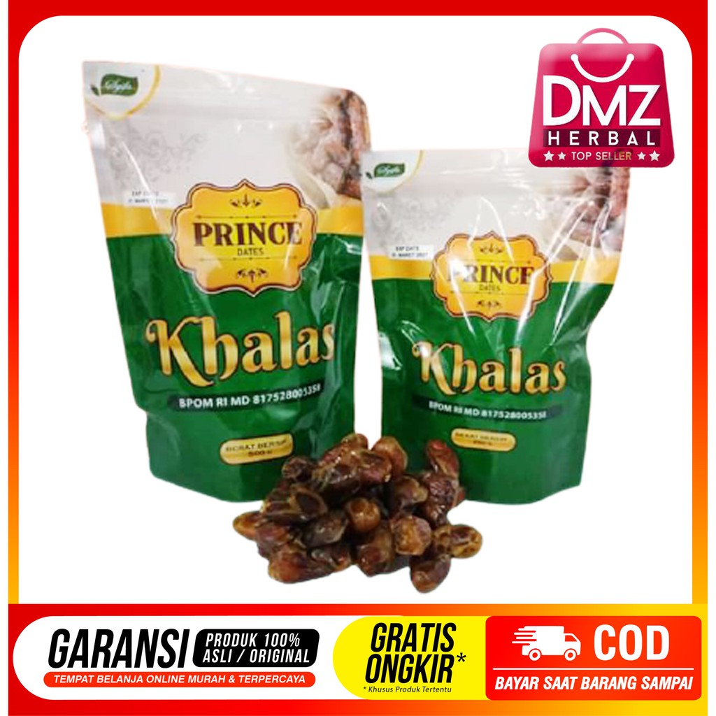 

[ TERLARIS ] Kurma Khalas 500 gram - Kurma Khalas King Dates 500gr