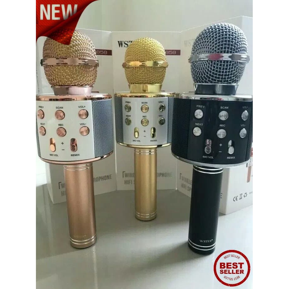 mic karoke portable/mic bluetooth/mic smule