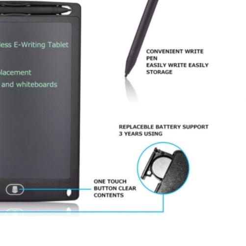 

™ Writing Tablet 8.5" LCD Drawing Papan Tulis Anak Dewasa Board - Hitam ➨