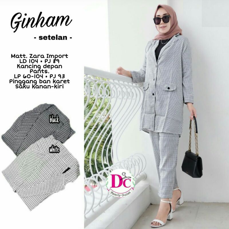 GINHAM Set Setelan Wanita