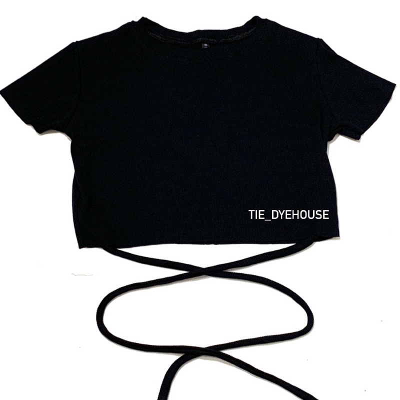 TDH Tie top | crop top tali | crop top tali perut| Crop top silang