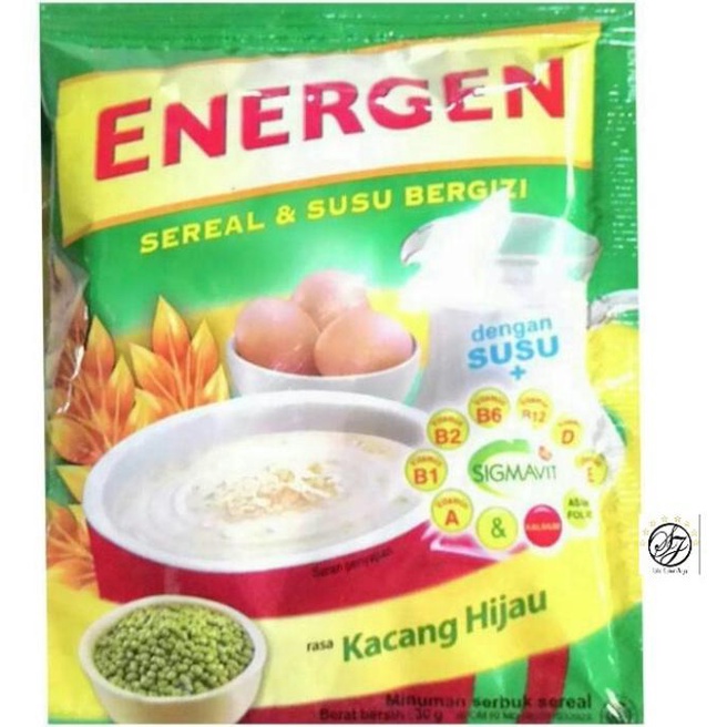 

ENERGEN KACANG HIJAU RENTENG ISI 10 SACHET / ENERGEN KACANG IJO SIAP SEDUH