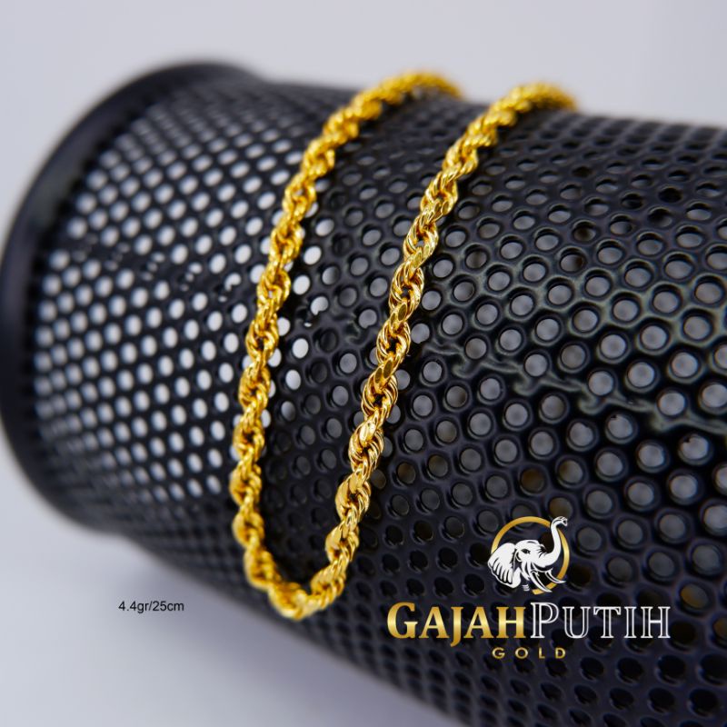 4,4gr Kalung Model Italy Tamparan Emas Asli Kadar 420 kodeN34425
