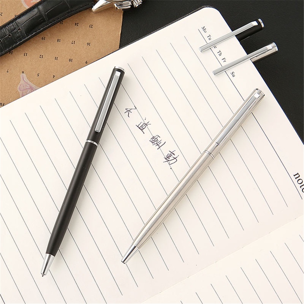 (Aaoottuuoo5.Id) 1pc Bolpoin Gel Refill Warna Hitam Untuk Stationery Sekolah / Kantor