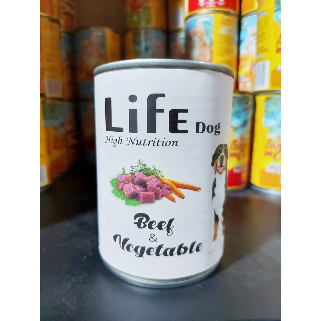 MAKANAN BASAH WET FOOD ANJING LIFE DOG - 375 GR