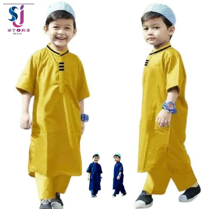 STELAN BAJU KOKO ANAK / GAMIS Set Anak Laki-Laki 1 - 10 Tahun