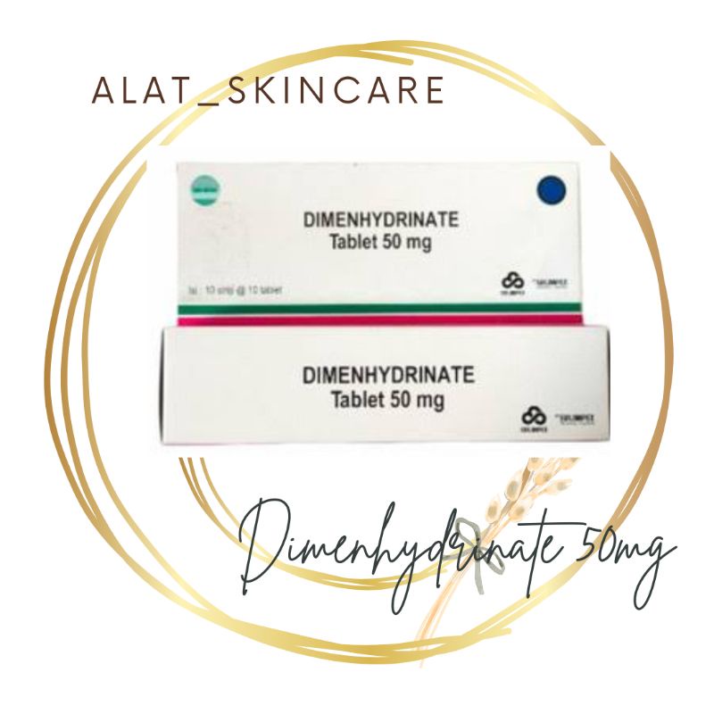 DIMENHYDRINATE 50 MG KEMASAN BOX