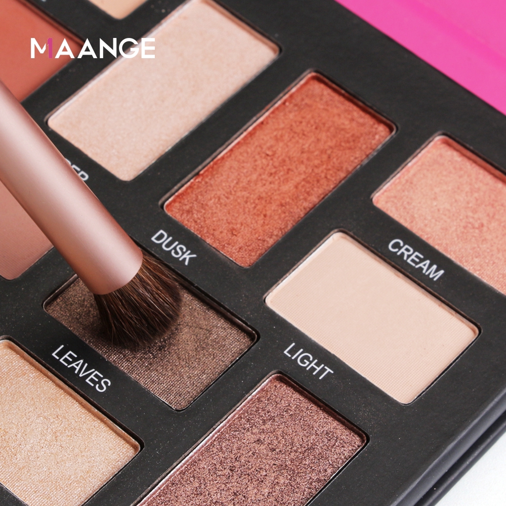 MAANGE Professional Double-End Eyeshadow Makeup Brush / Kuas Rias Multifungsi Untuk Memadukan, Foundation, Bubuk, Concealer, Stabilo / Alat Kosmetik Dasar Harian