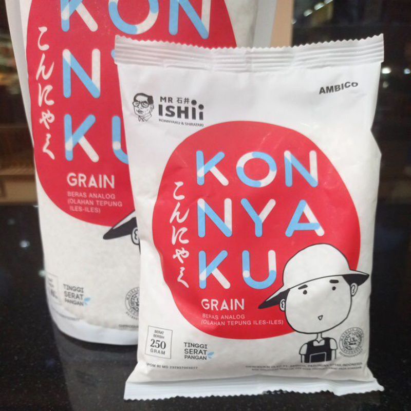 

Mr Ishii konyaku & shirataki rice 250gr Halal MUI