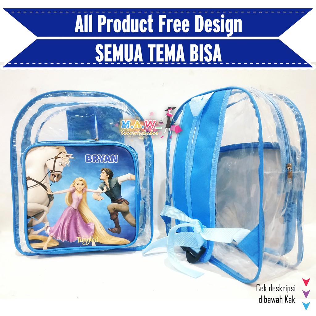 TAS SOUVENIR ULANG TAHUN / tas souvenir / Tas ransel mika / souvenir ultah / tas ultah / goodie bag-5