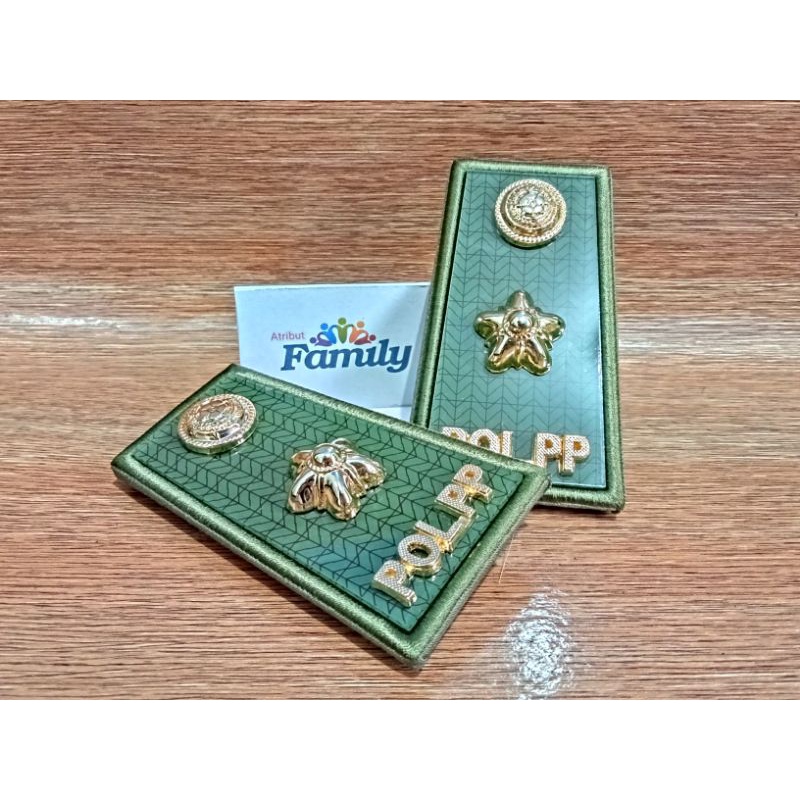 Pangkat Pdh Pol PP 3D Kain Akrilik