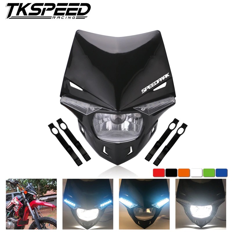 Universal H4 Motorcycle Headlight Dirt Bike Motocross Dual Sport Head Light For Ktm Exc Sx Sxf Xc Shopee Indonesia