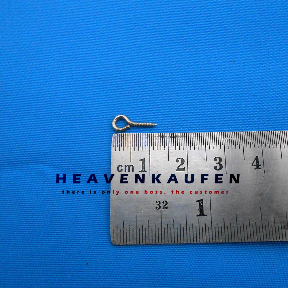 Sekrup Skrup Paku Ulir Gantungan Kunci / Screw Eye Pins Panjang 1,2 cm Harga Per pack isi 100 pcs