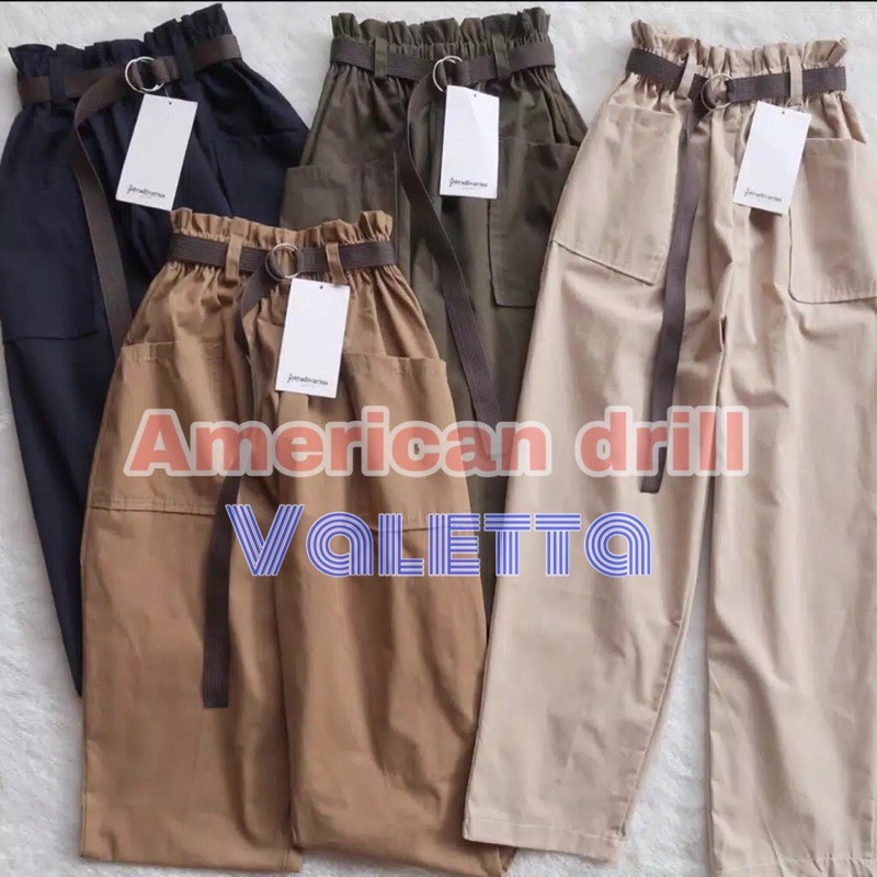 Multi kain american drill TR twill valleta seragam celana per roll 30 yard