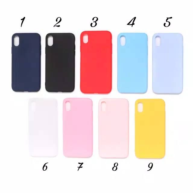 Candy Silicon Case iPhone X XR XS Max 11 Pro Max Casing Colorful Silicone Silikon Jelly Rubber TPU