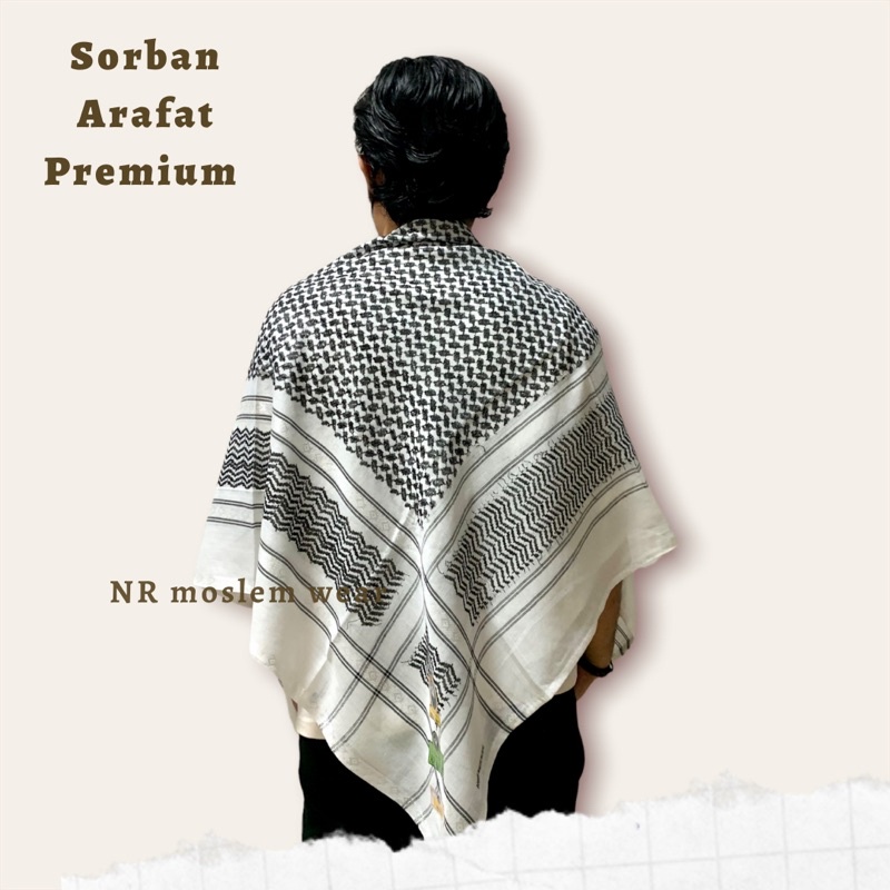 SORBAN ARAFAT PREMIUM OLEH OLEH HAJI DN UMROH kode SR21