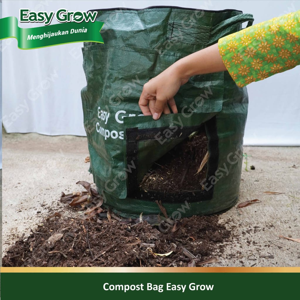 EASY GROW - COMPOST BAG size M - kompos bag - planter bag - merk EASY GROW ASLI