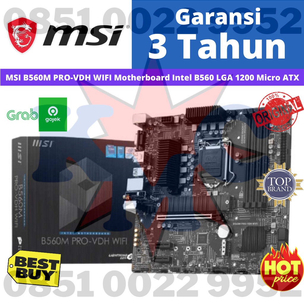 MSI B560M PRO - VDH WIFI Motherboard Intel B560 LGA 1200 Micro ATX