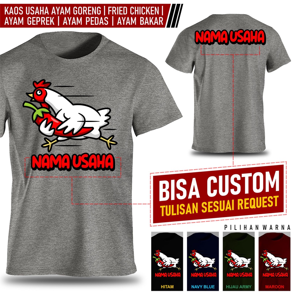 Kaos usaha ayam bakar goreng pedas fried chicken catering kedai makan4