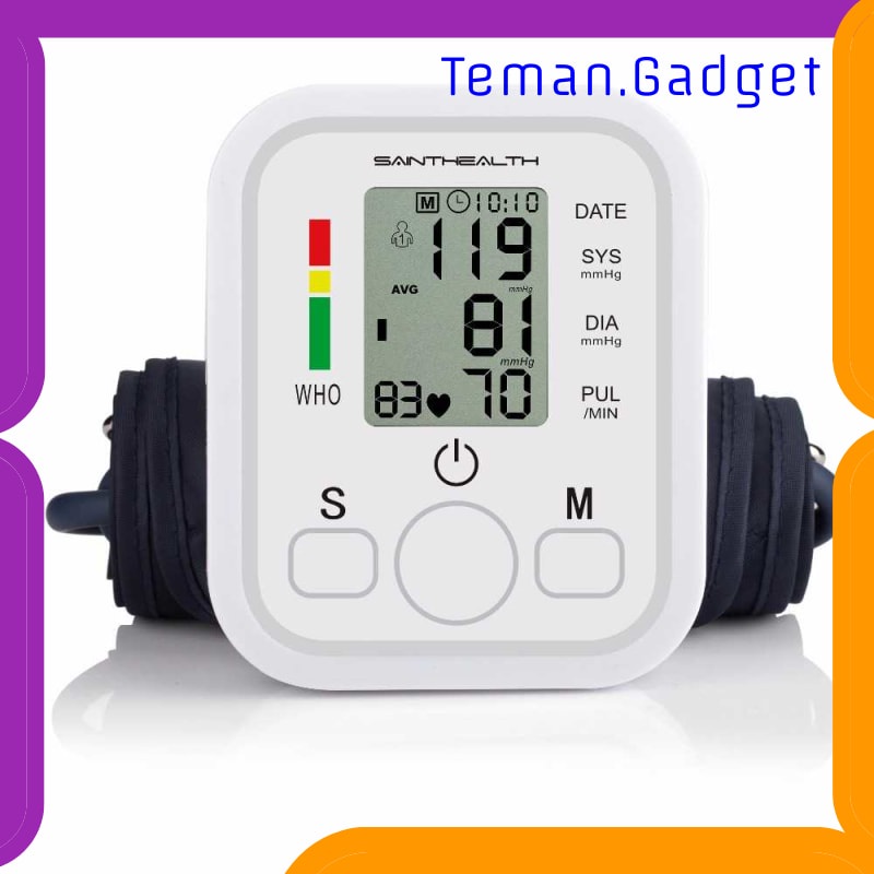 TG-FE348 TAFFOMICRON PENGUKUR TEKANAN DARAH ELECTRONIC SPHYGMOMANOMETER - B869