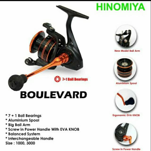 Reel HINOMIYA BOULEVARD (POWER HANDLE) 3000 / 1000