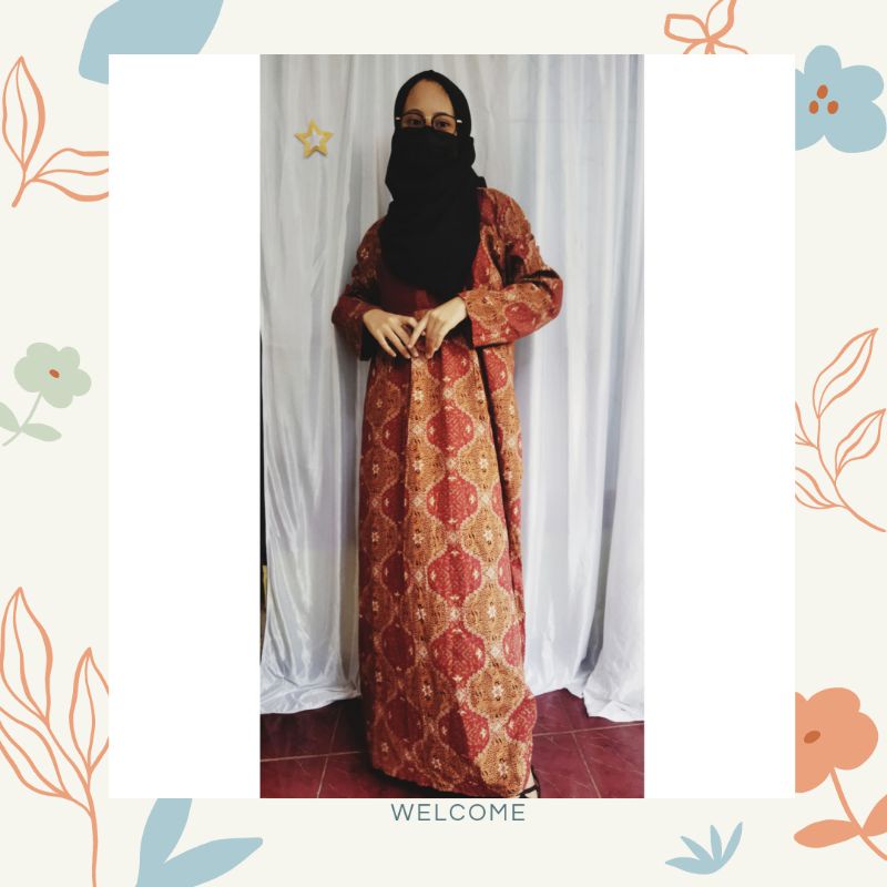 gamis batik preloved jumbo dress home dress
