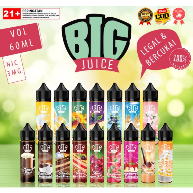 LIQUID FREEBASE MURAH NIC 3 CUKAI BIG JUICE