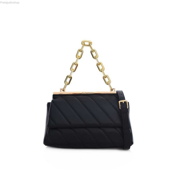 Tas Elizabeth Corvina Shoulder Bag - Black